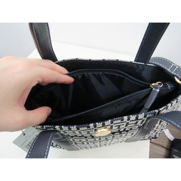 NWT Tommy Hilfiger Women's Fashion Monogram Small Bowler Bag - Light Stone/Tommy - Picture 8 of 9